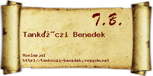 Tankóczi Benedek névjegykártya